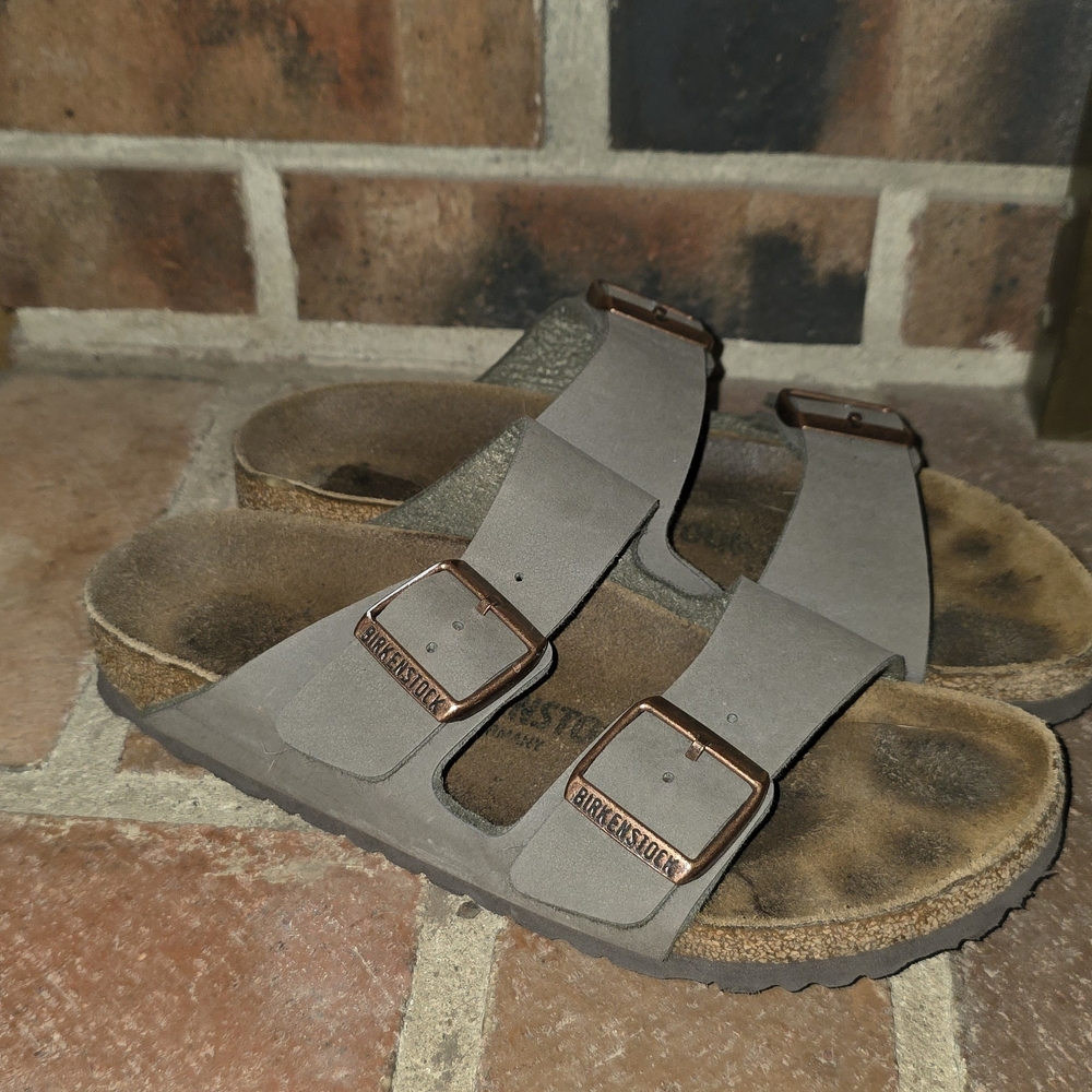 Birkenstock Womens Gray Sandals